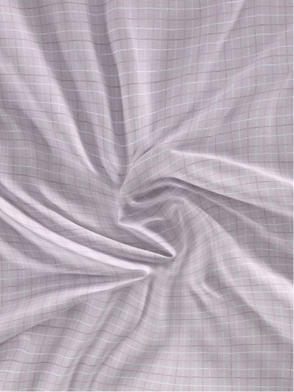 Kvalitex Saténové prestieradlo Luxury Collection 120x200cm Káro fialová Kvalitex