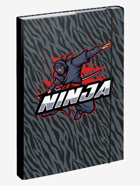 BAAGL  Školské obaly na zošity A4 Ninja Baagl šedé