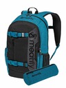 Meatfly Meatfly batoh Basejumper Petrol Heather / Black 22 L | Modrá | Objem 22 L
