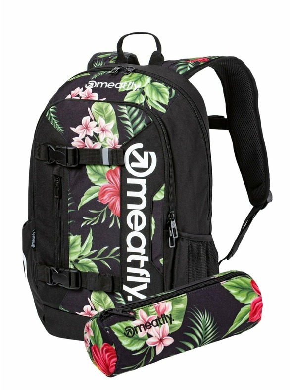 Meatfly Meatfly batoh Basejumper Tropical Black 22 L