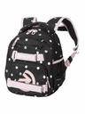Meatfly Meatfly batoh Levi Black Dots 10 L | Čierna | Objem 10 L