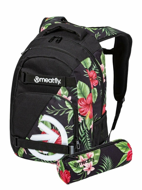 Meatfly Meatfly batoh Exile Tropical Black 24 L | Čierna | Objem 24 L