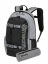 Meatfly Meatfly batoh Basejumper Grey Heather / Black 22 L | Čierna | Objem 22 L