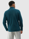 4F Pánska fleece mikina regular so stojačkou 4F