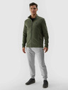 4F Pánska fleece mikina regular so stojačkou 4F