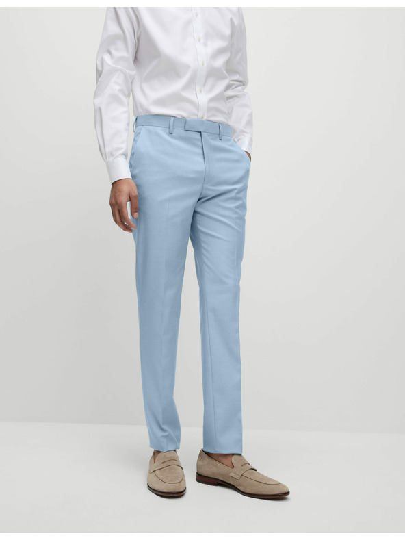 Marks & Spencer Oblekové nohavice Marks & Spencer slim fit modré
