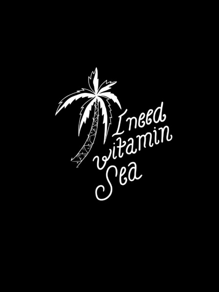 ZOOT.Original Čierne pánske tričko ZOOT.Original I need vitamin sea