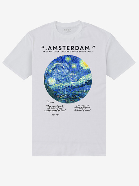ZOOT.Fan Biele tričko apoh London apoh Van Gogh Amsterdam