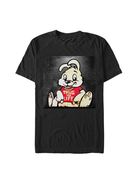 ZOOT.Fan Čierne tričko Banksy (Brandalised) Bansky Tough For Life