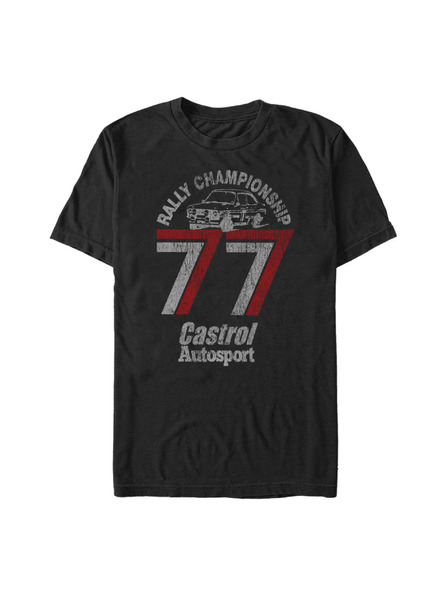 ZOOT.Fan Čierne tričko Castrol Vintage Distressed Rally Championship