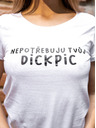 ZOOT.Original Biele dámske tričko ZOOT Original Dickpic