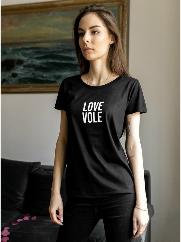 ZOOT.Original Čierne dámske tričko ZOOT Original Love Vole
