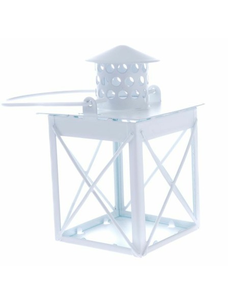Casa de Engel Kovový lampáš, biely, 0/48