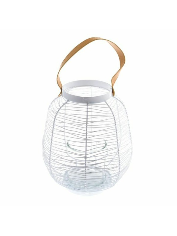 Casa de Engel Kovový lampáš, biely, 0/6