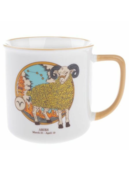 Casa de Engel Porcelánový hrnček, Zverokruh - Baran, 460ml, 6/36