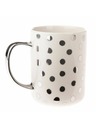 Casa de Engel Porcelánový hrnček so striebornou rúčkou, 425ml, 12/36