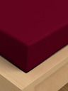 Kvalitex Jersey prestieradlo s lycrovou gumou 90x200cm vínovej farby Kvalitex