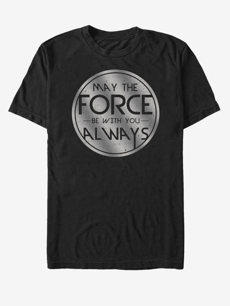 ZOOT.Fan Čierne unisex tričko ZOOT.Fan Star Wars Medallion Always