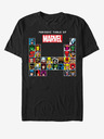 ZOOT.Fan Čierne unisex tričko ZOOT.Fan Marvel Periodic Marvel