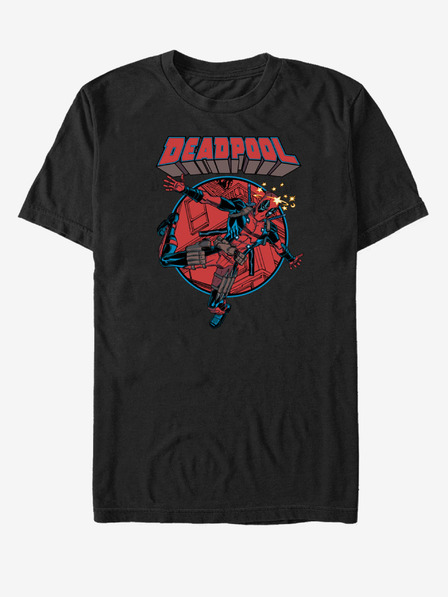 ZOOT.Fan Čierne unisex tričko Marvel Falling Dummy