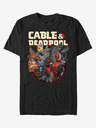 ZOOT.Fan Čierne unisex tričko ZOOT.Fan Marvel Double Trouble