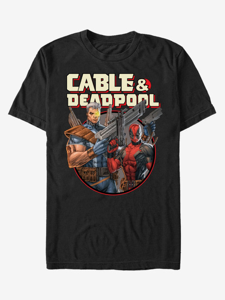 ZOOT.Fan Čierne unisex tričko ZOOT.Fan Marvel Double Trouble