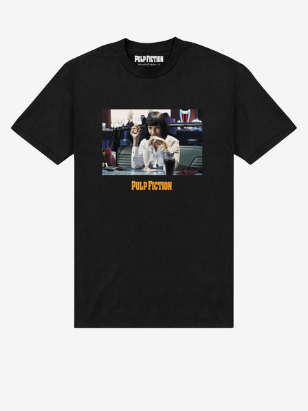 ZOOT.Fan Čierne unisex tričko ZOOT.Fan Pulp Fiction Mia Wallace