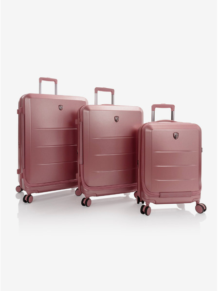 Heys Sada troch cestovných kufrikov Heys EZ Fashion S,M,L Rose Gold