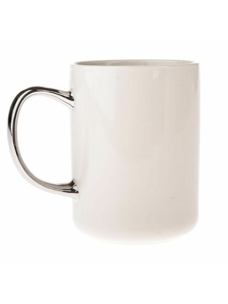 Casa de Engel Porcelánový hrnček so striebornou rúčkou, 425ml, 12/36