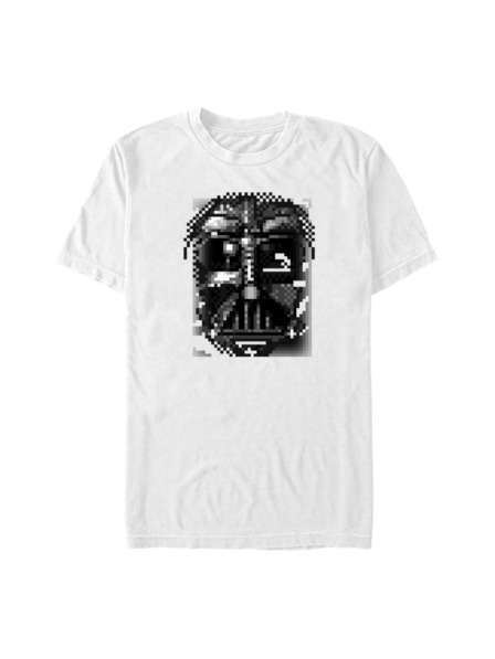 ZOOT.Fan Biele pánske tričko Star Wars Pixel Face