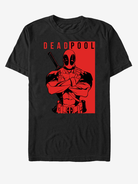 ZOOT.Fan Čierne unisex tričko Marvel Deadpool Police