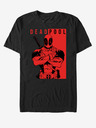 ZOOT.Fan Čierne unisex tričko Marvel Deadpool Police