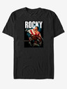 ZOOT.Fan Čierne unisex tričko ZOOT.Fan Rocky a vlajka