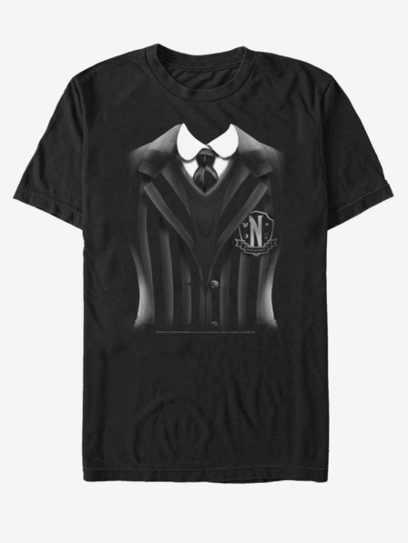 ZOOT.Fan Čierne pánske tričko MGM Wednesday Uniform