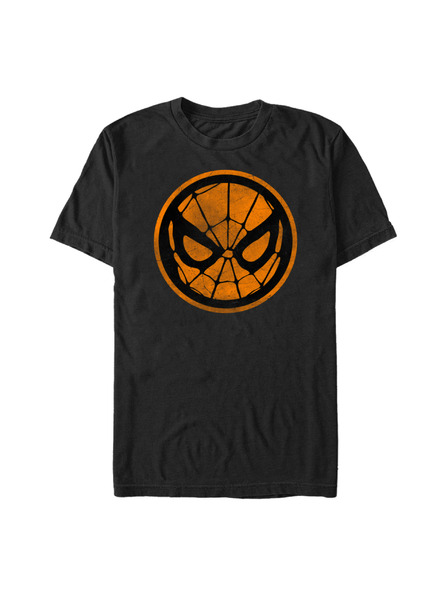 ZOOT.Fan Čierne pánske tričko Marvel Spidey Orange
