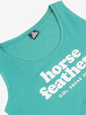Horsefeathers Top Allison - prachovo tyrkysový veľkosť M HORSEFEATHERS