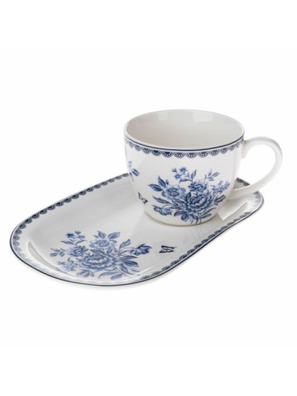 Casa de Engel Porcelánový hrnček s podnosom, 445 ml, 6/18