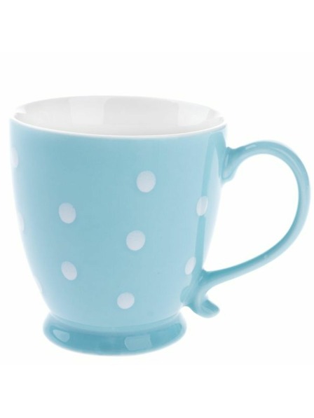 Casa de Engel Porcelánový hrnček, modrý s bodkami, 440ml, 6/36