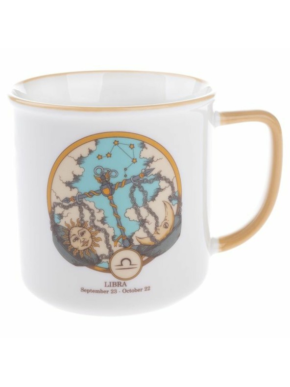 Casa de Engel Porcelánový hrnček, Zverokruh - Váhy, 460ml, 6/36