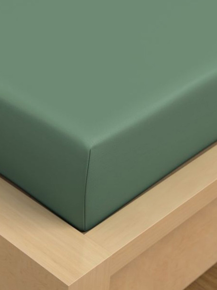 Kvalitex Prestieradlo bavlnené napínacie 90x200cm zelené Kvalitex