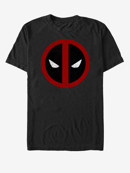 ZOOT.Fan Čierne unisex tričko Marvel DeadPool Straight Away