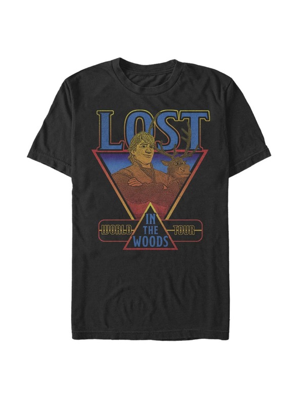 ZOOT.Fan Čierne pánske tričko Disney Lost World Tour