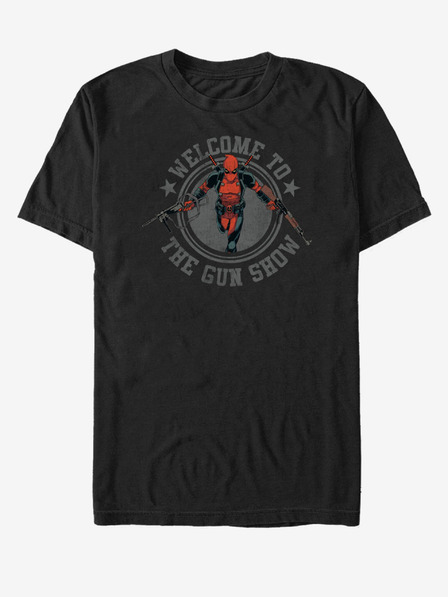 ZOOT.Fan Čierne unisex tričko Marvel Gun Show