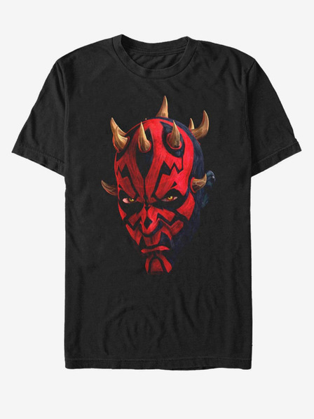 ZOOT.Fan Čierne unisex tričko Star Wars Maul Face