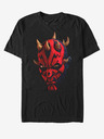 ZOOT.Fan Čierne unisex tričko Star Wars Maul Face