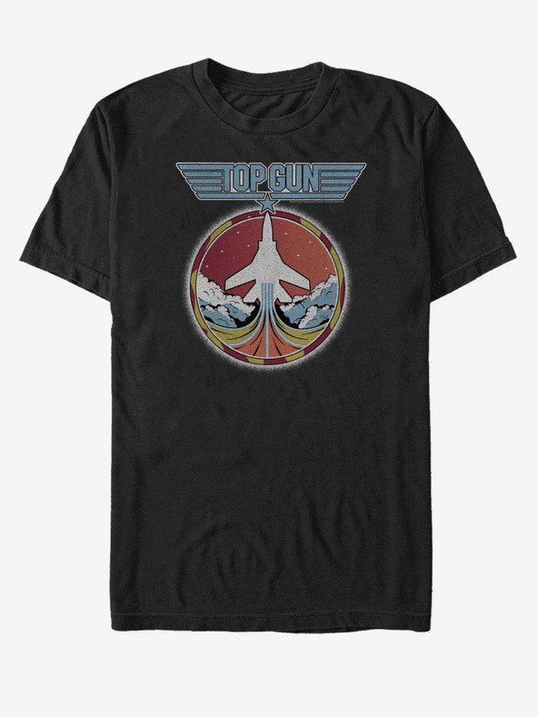 ZOOT.Fan Čierne unisex tričko Paramount Top Jet