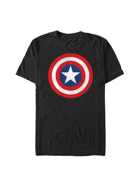 ZOOT.Fan Čierne pánske tričko Marvel Captain Classic