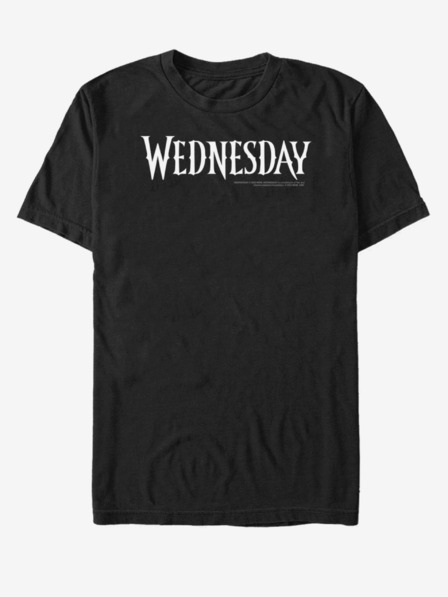 ZOOT.Fan Čierne unisex tričko MGM Wednesday Logo