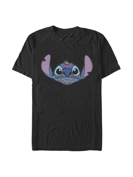 ZOOT.Fan Black Men's T-Shirt Disney Classics SUGAR SKULL STITCH