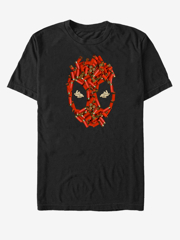 ZOOT.Fan Čierne unisex tričko Marvel škrupinové puzdrá